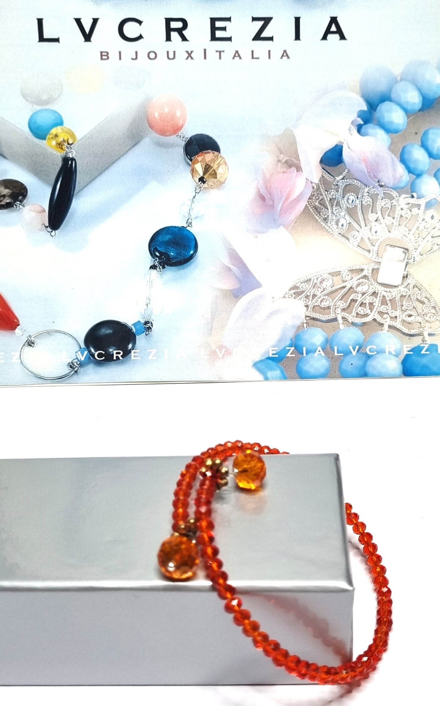 Bracciale I CRISTALLI .105 rigido un giro perline cristallo giallo ocra.