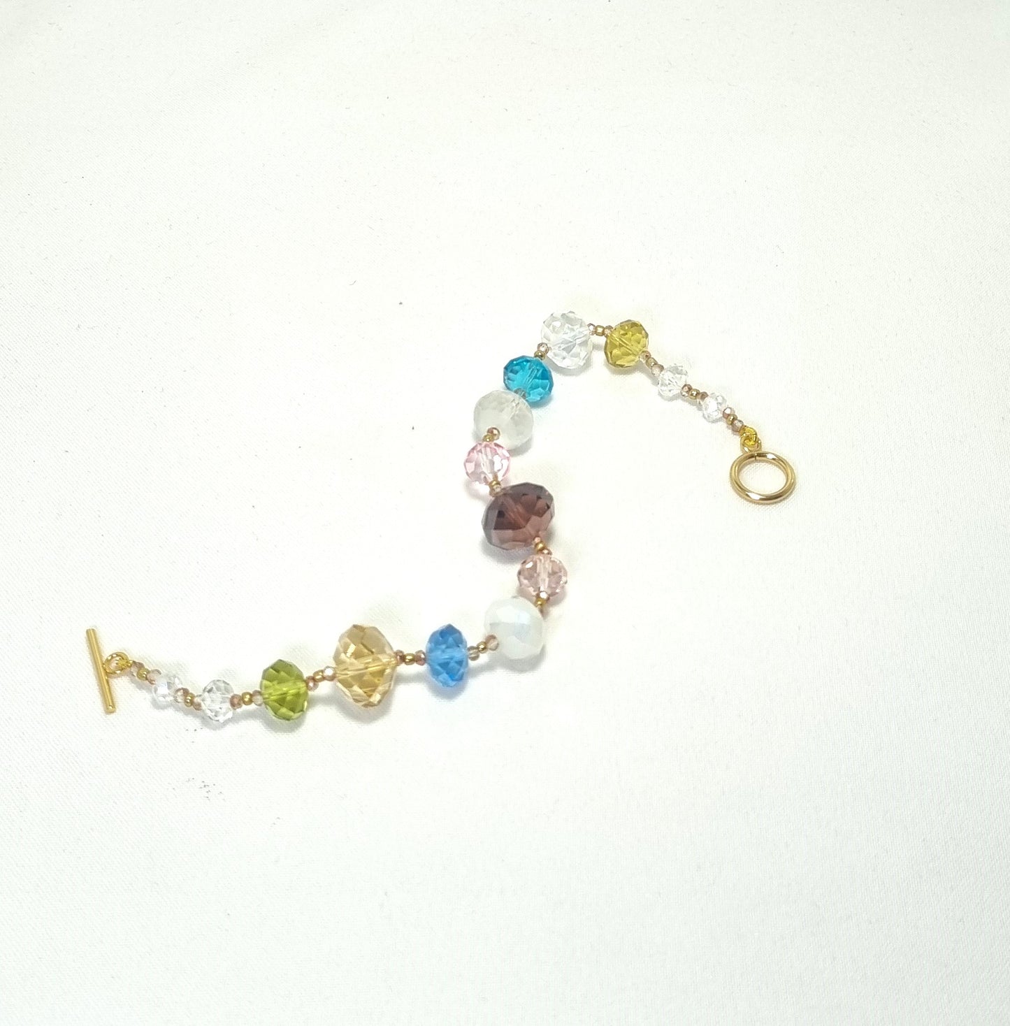 Bracciale I CRISTALLI .023 Cristalli multicolori a scalare