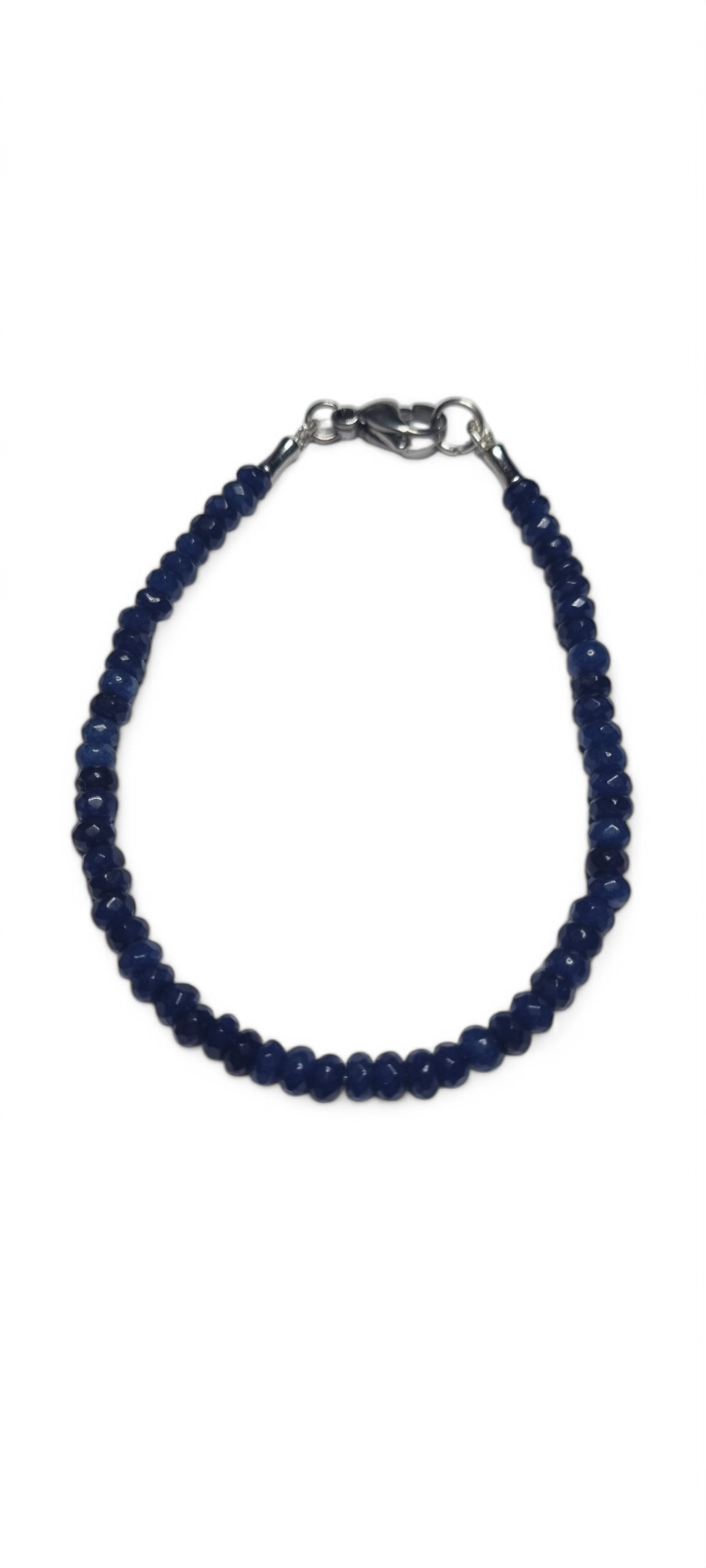Bracciale UOMO .008 sottile filo di perline piccoli lapislazzuli
