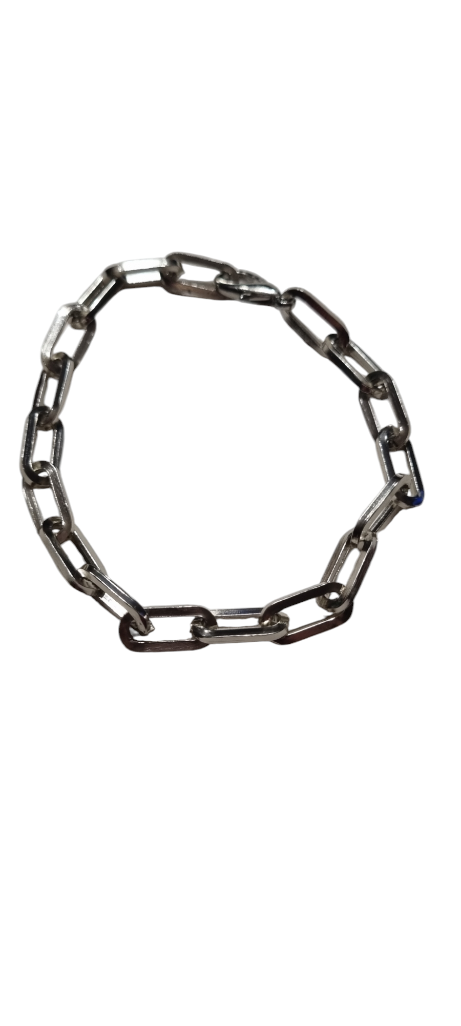 Bracciale UOMO .014 filo di catenelle rettangolari acciaio