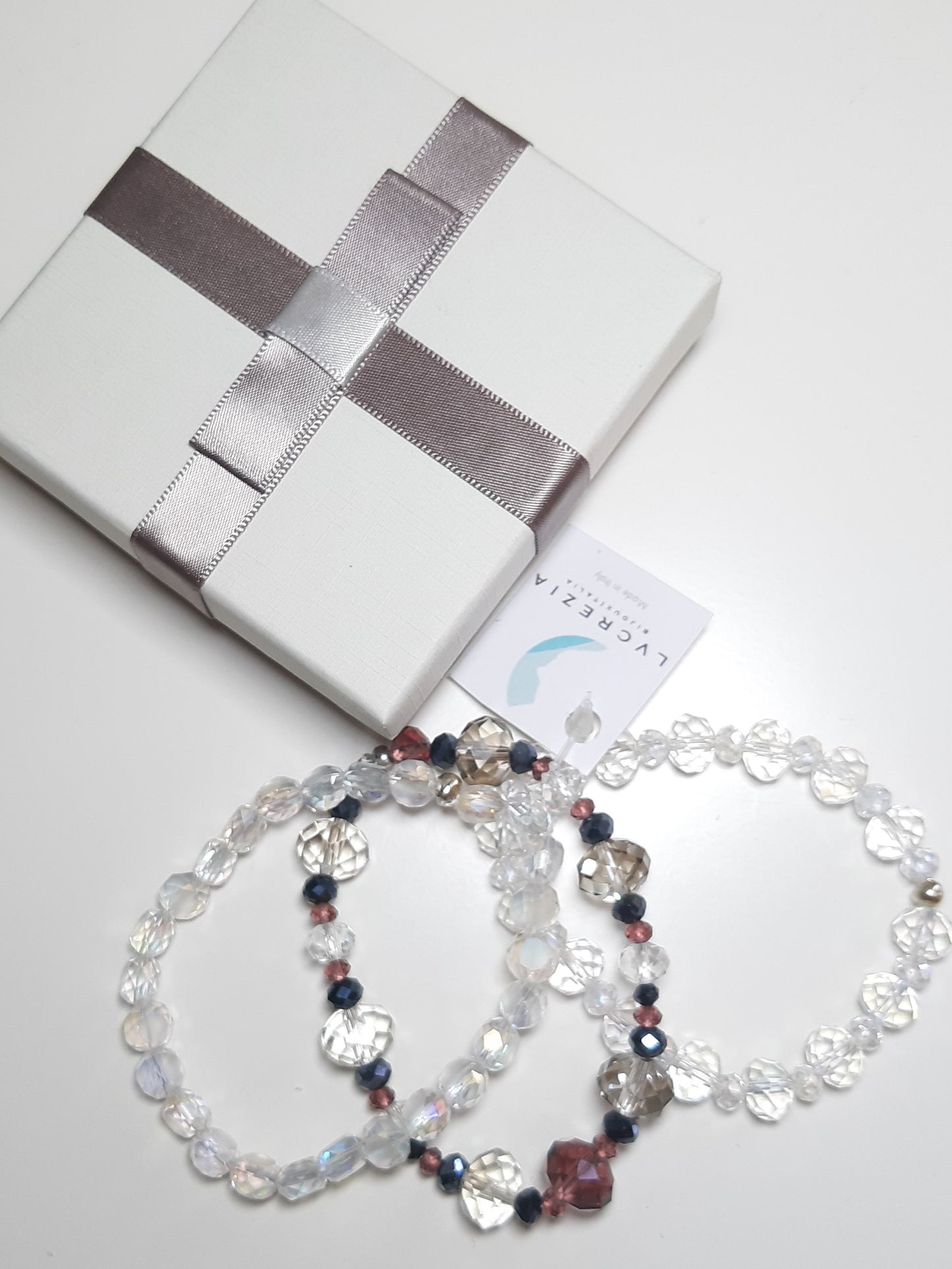 Bracciale I CRISTALLI .080 elastici di cristalli.
