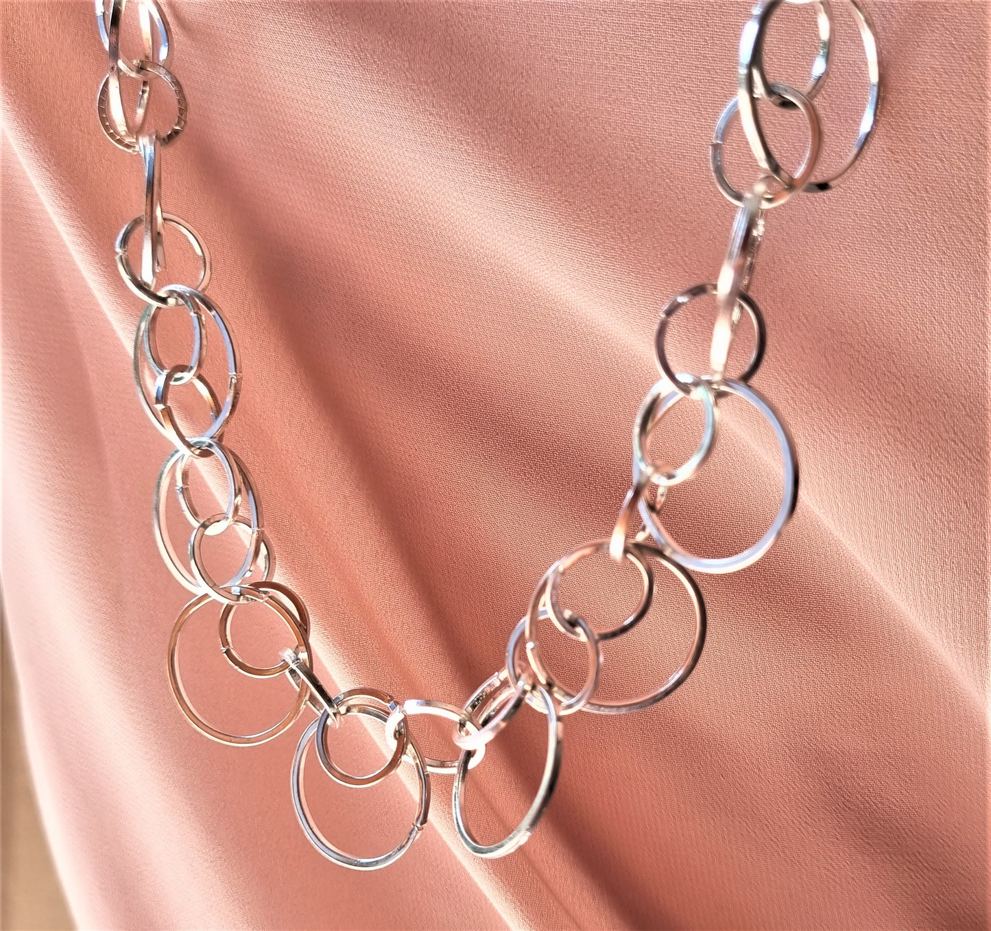 Collana HERMIONE Le Ragazze .020 intrecci di maglie metallo.