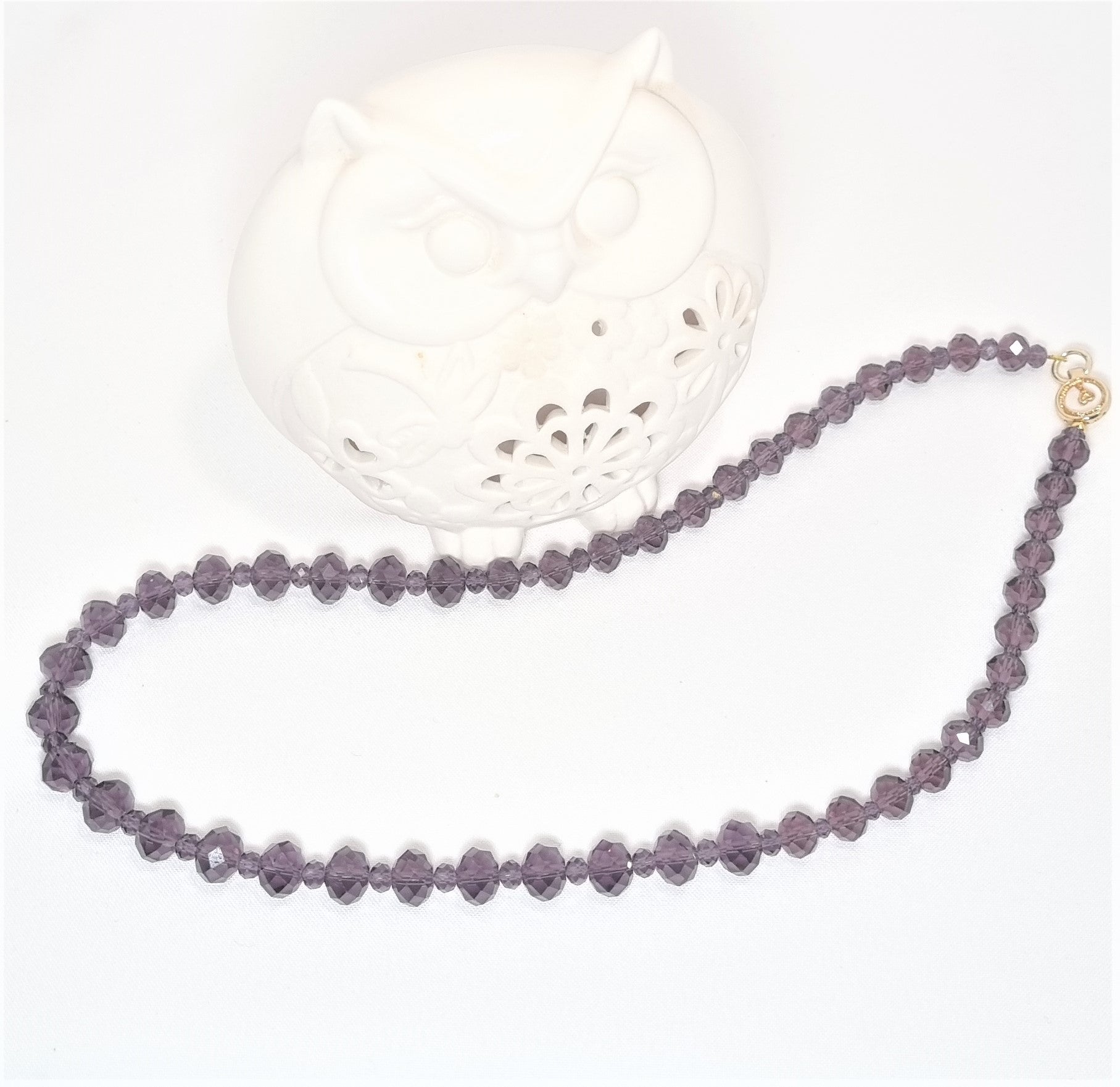 TOFBS 3 Pezzi Set Gioielli Farfalla Cristallo Viola Collana TOFBS 3 Pezzi Set Gioielli Farfalla Cristallo Viola Collana