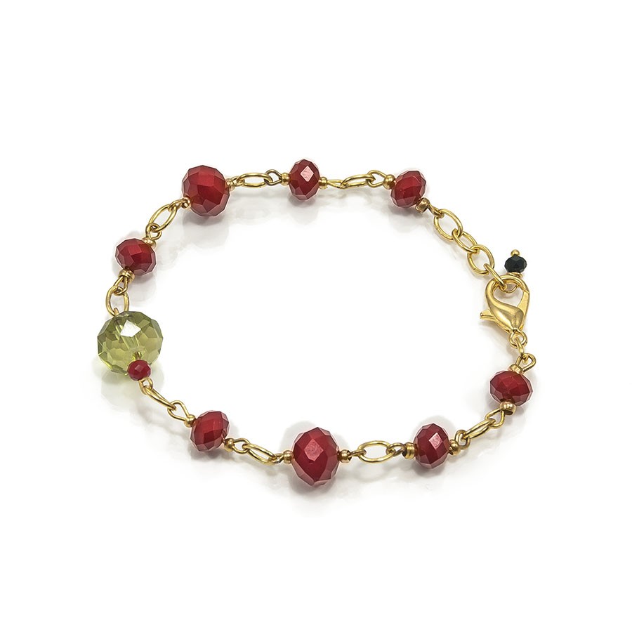Bracciale OUTLET .007 I ROSSI cristalli rossi