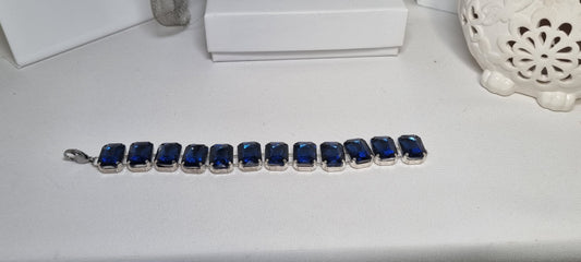 bracciale I CRISTALLI .088 grandi cristalli blu incastonati (copia)
