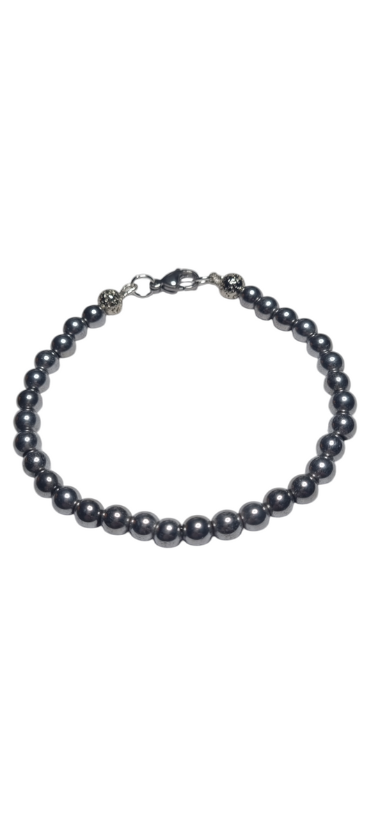 Bracciale UOMO .011  filo di perline  acciaio