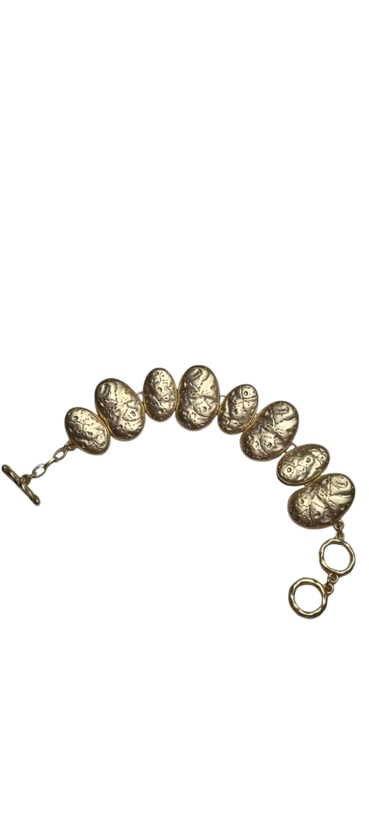 Bracciale LE PIETRE .093  piastre varie dimensioni in lega zama.