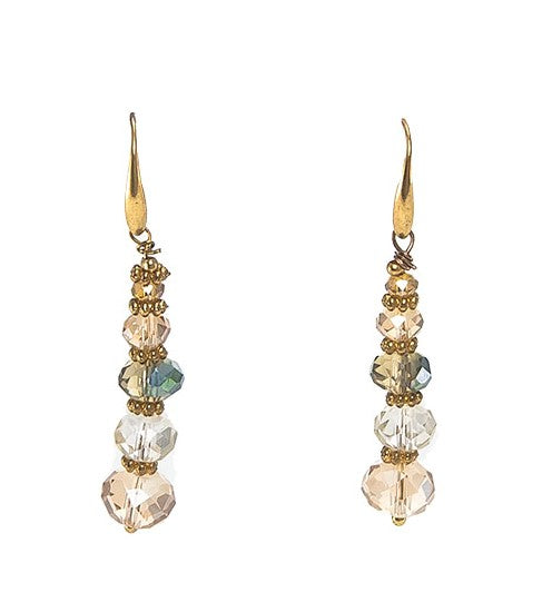 Orecchini OUTLET I CRISTALLI .017 cristalli color champagne