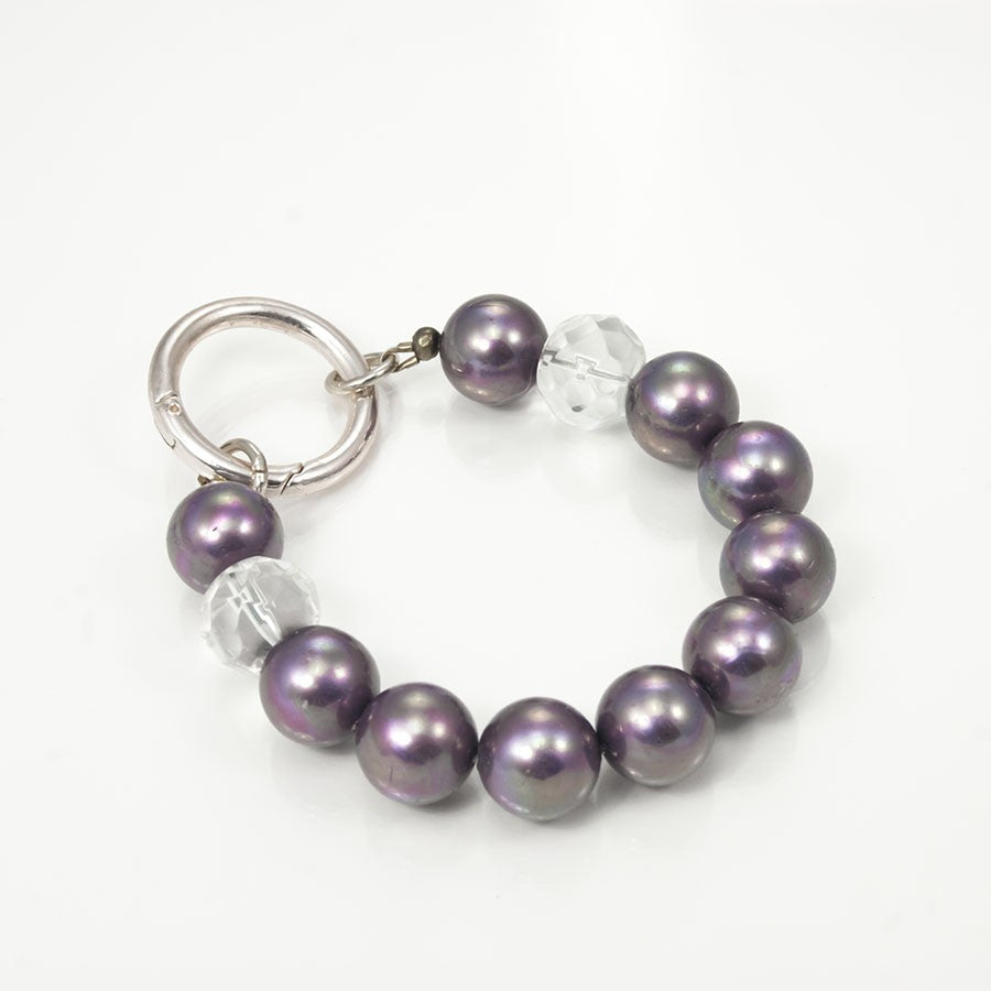 Bracciale LE PERLE .013  perle e cristallo.