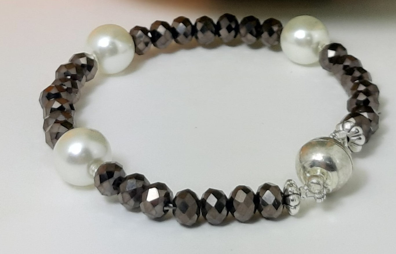 Bracciale I CRISTALLI .066 cristalli e perle