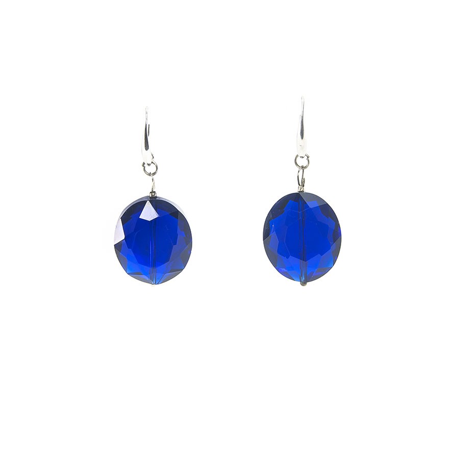 Orecchini I CRISTALLI .002 cristallo blu.
