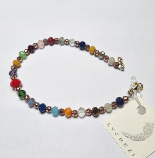 Bracciale I CRISTALLI .086  piccoli cristalli colorati.