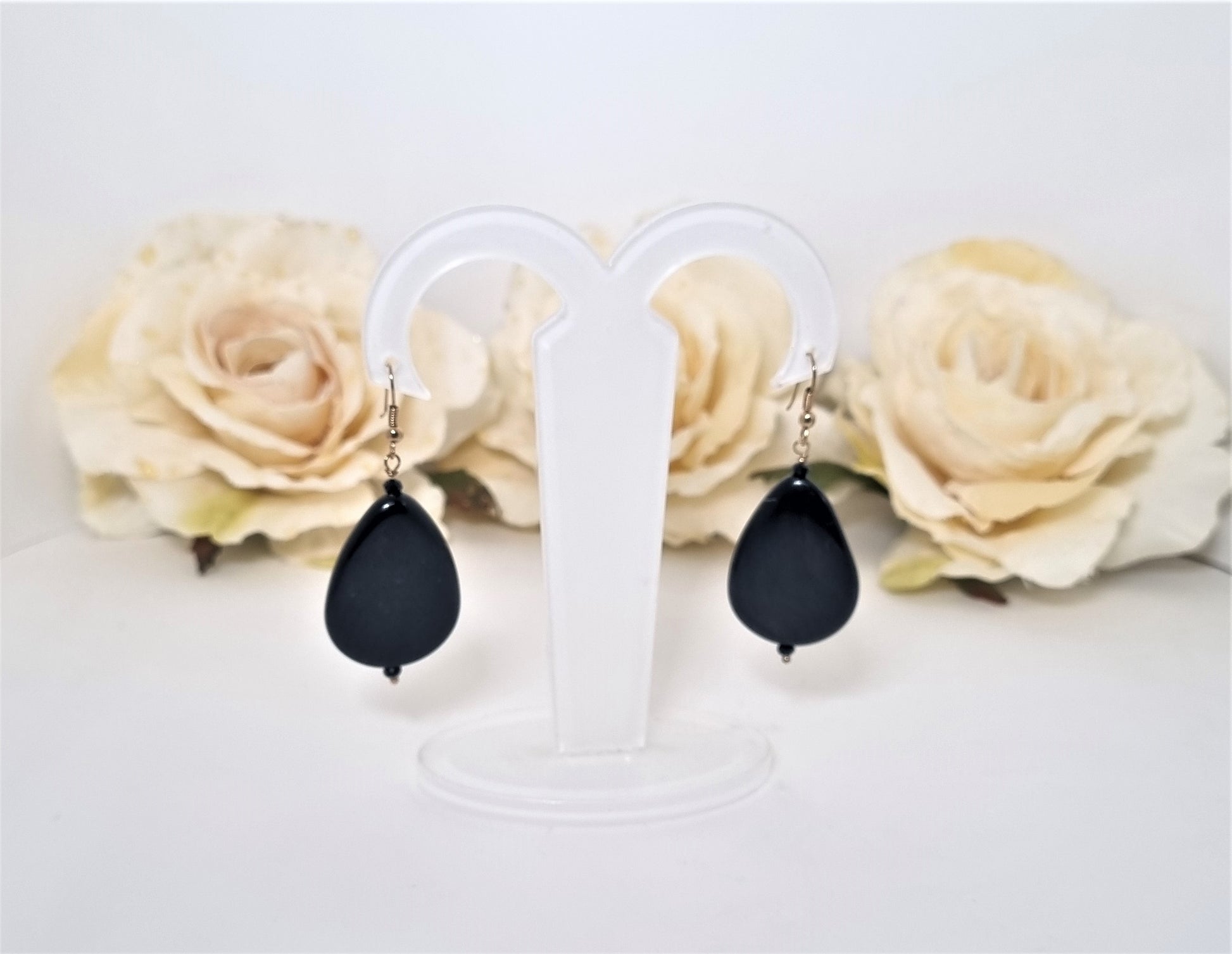 Orecchini a Goccia in Argento 925 con Onice Nero | Chapeau Atelier Orecchini a Goccia in Argento 925 con Onice Nero | Chapeau Atelier